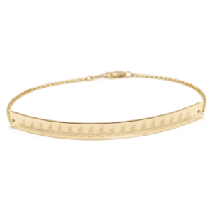 Gold Heartbeat Bracelet Customized
